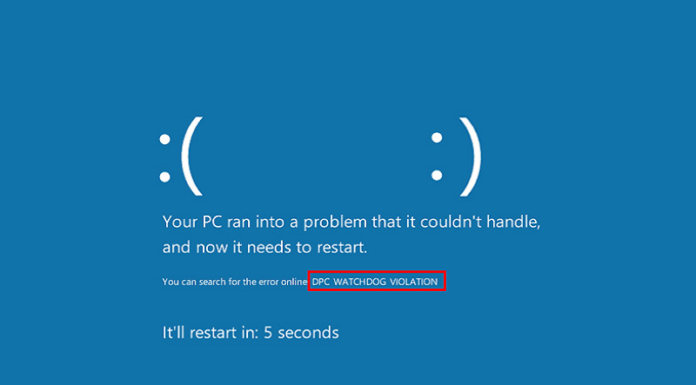 dpc watchdog violation
